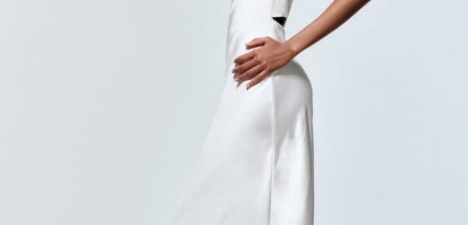 El vestido satinado blanco de Zara para novias de estilo lencero