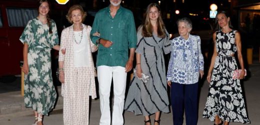 La noche de cena familiar de la Familia Real en Mallorca