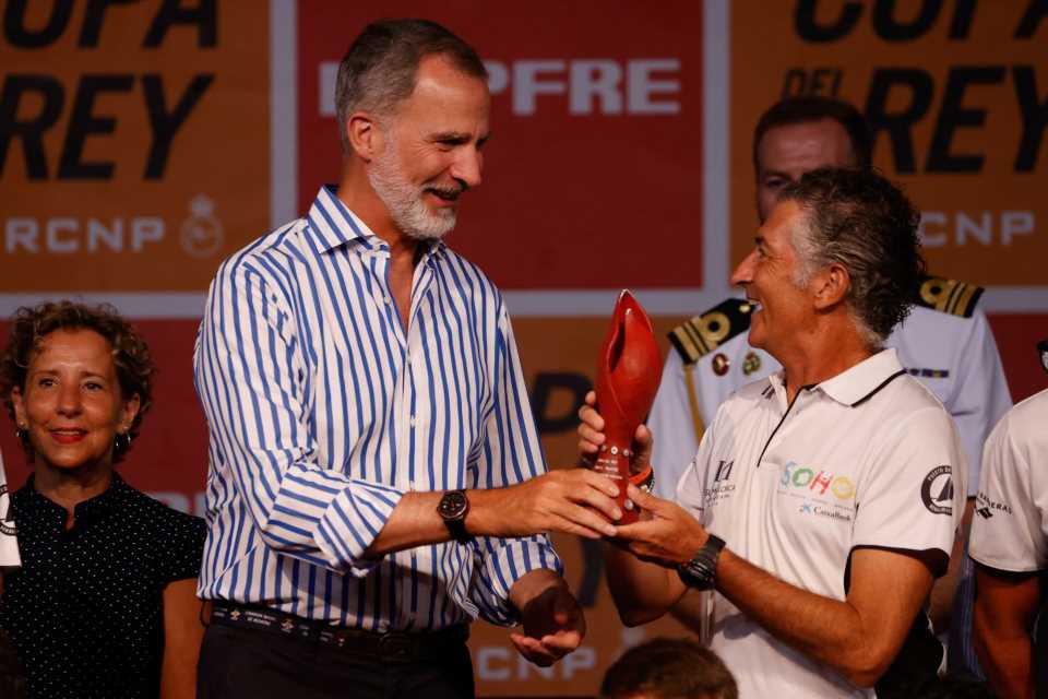 El Rey Felipe VI entrega los premios de la Copa del Rey de vela