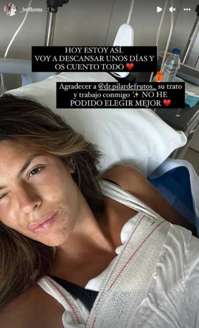 Laura Matamoros, vendada, preocupa a sus seguidores
