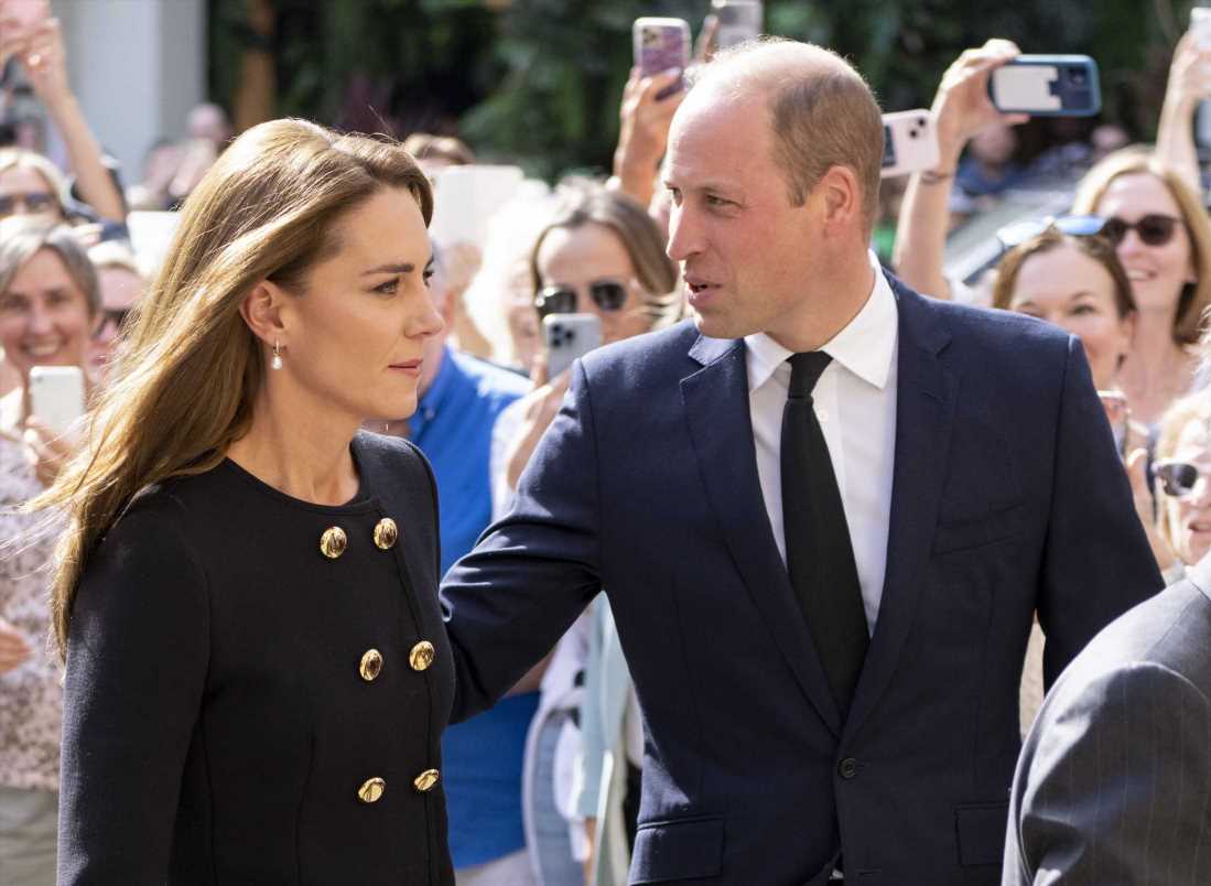 Kate Middleton, de negro tras el funeral de Isabel II