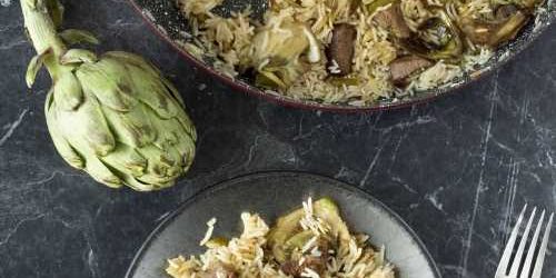 La mejor receta de arroz con carne y alcachofas