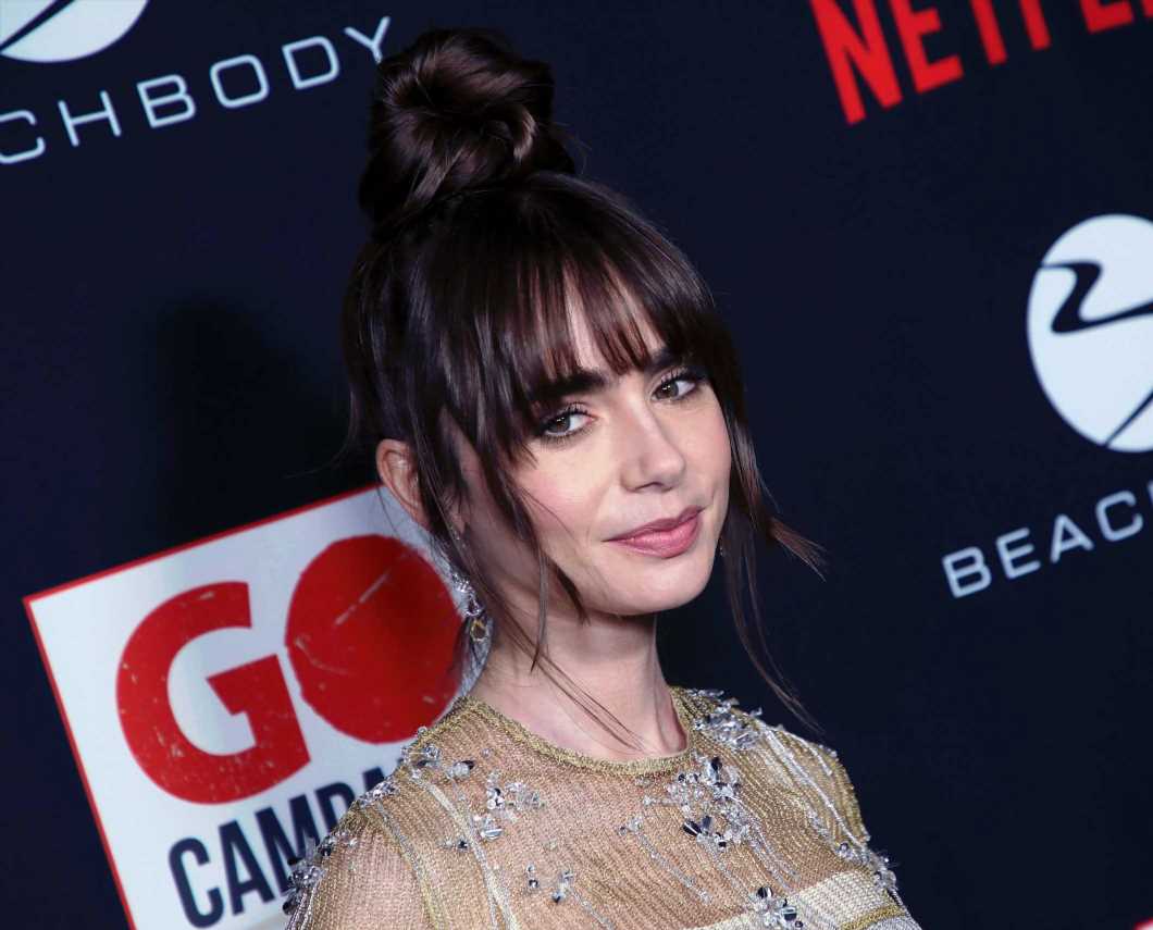 Lily Collins y el moño que les va a encantar a las bajitas