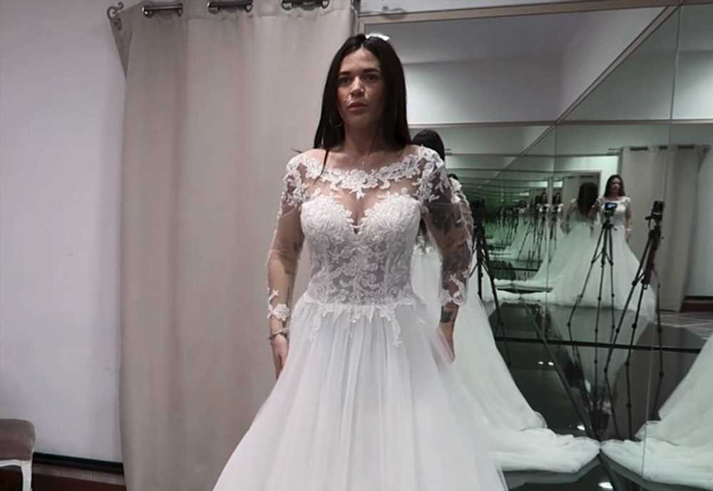 Fiama tiene vestido de novia: ya prepara su boda con el futbolista Marcello Falzerano