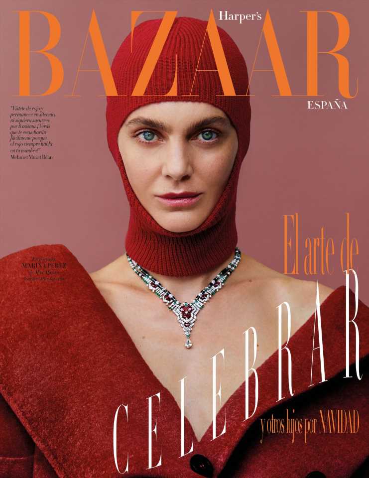 Marina Pérez, portada de Harper's Bazaar diciembre