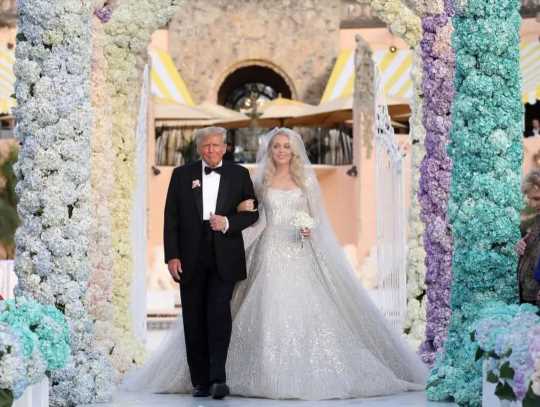 La impresionante boda de Tiffany Trump, la hija del expresidente Trump