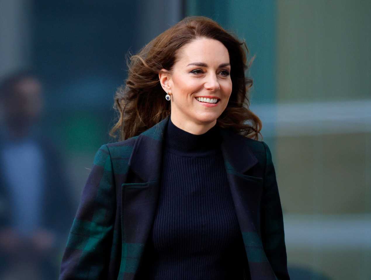 Kate Middleton, con el abrigo más original