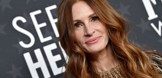 Julia Roberts estrena nuevo corte de pelo con flequillo largo de mujer