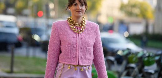 La chaqueta de tweed es la mejor idea para looks de entretiempo