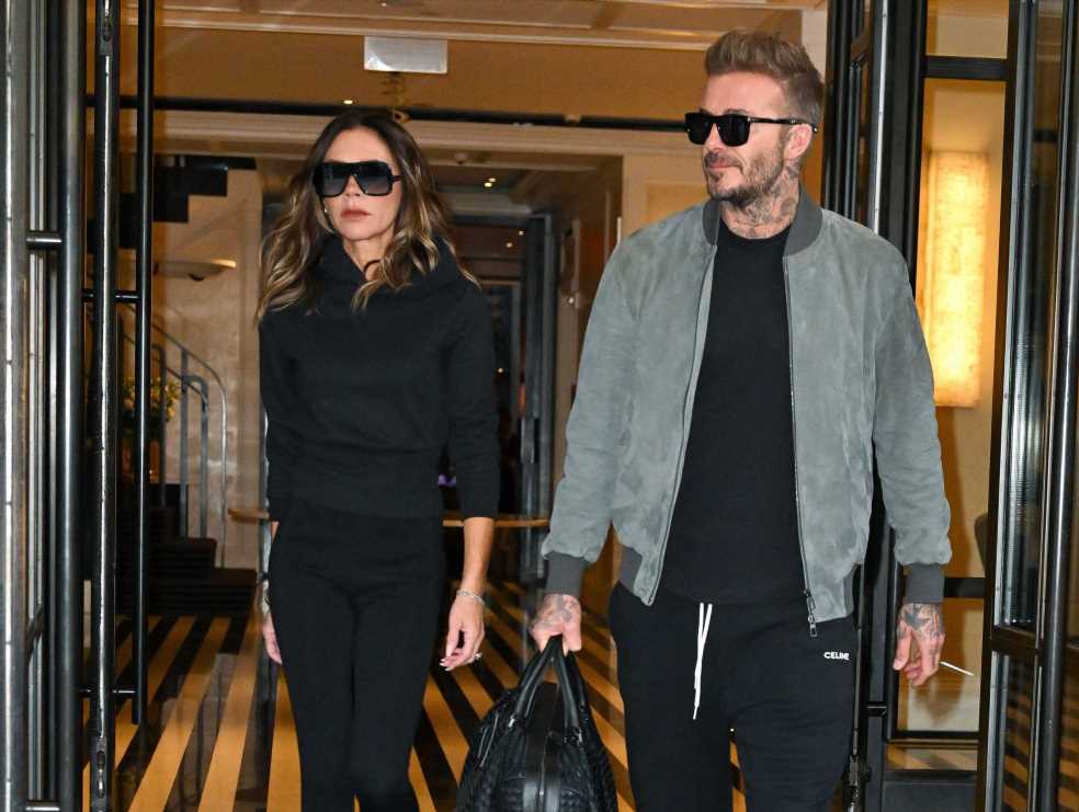 Victoria y David Beckham deslumbran con looks 'total denim'