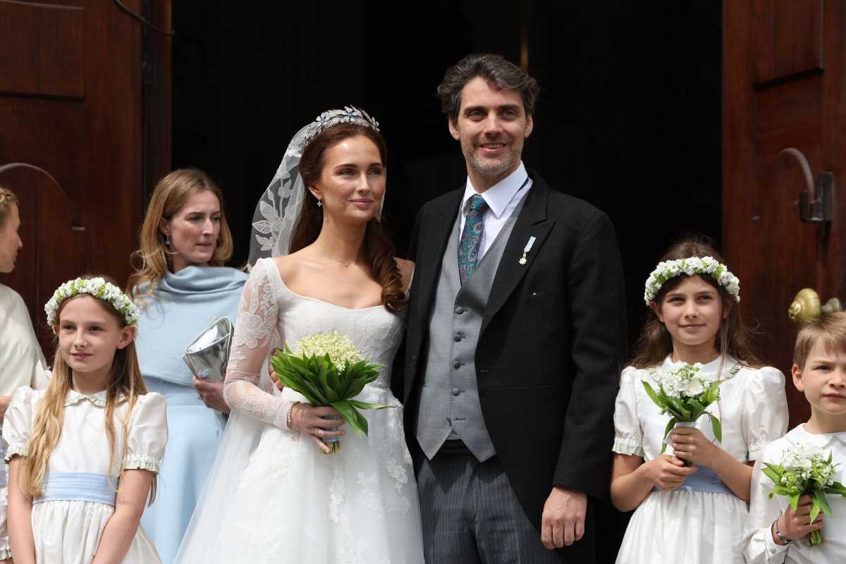 El impresionante vestido de novia de la princesa Sophie Alexandra Evekink