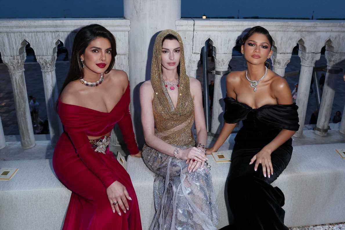 Zendaya, Anne Hathaway y Priyanka Chopra deslumbran en Venecia