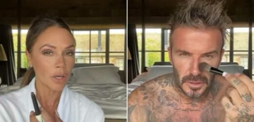 David Beckham se cachondea de su mujer, Victoria Beckham, con una broma viral